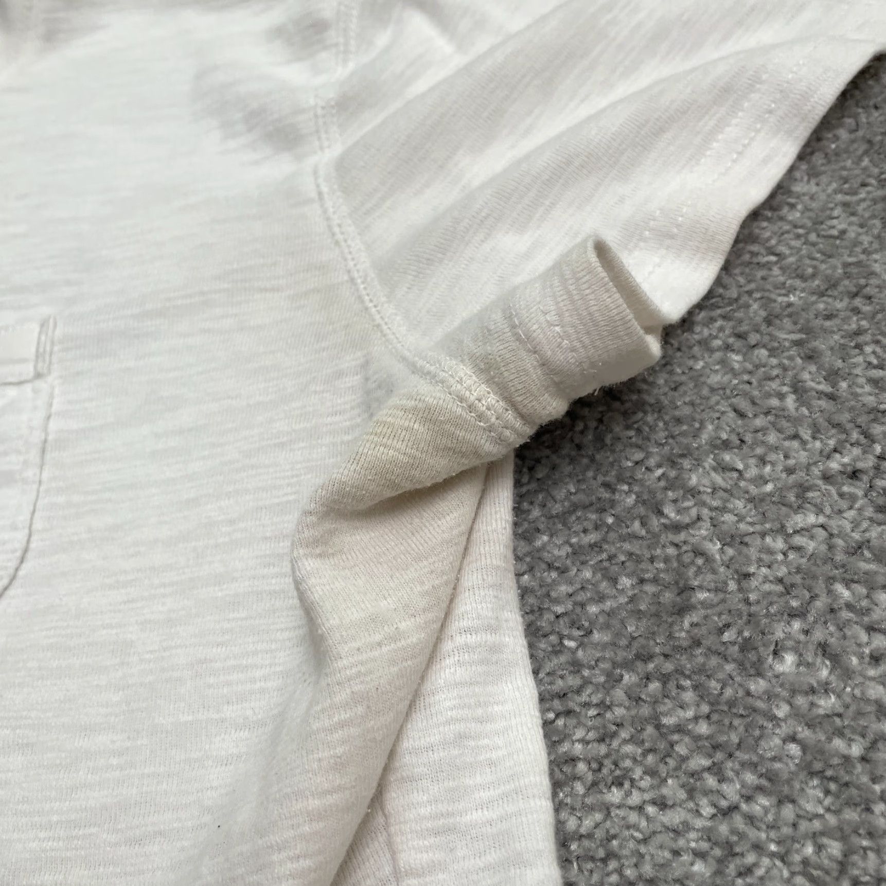 Chaps Chaps Henley Shirt Mens XL Solid White Short Sleeve Cotton Casual Pocket Top Size US XL / EU 56 / 4 - 6 Thumbnail