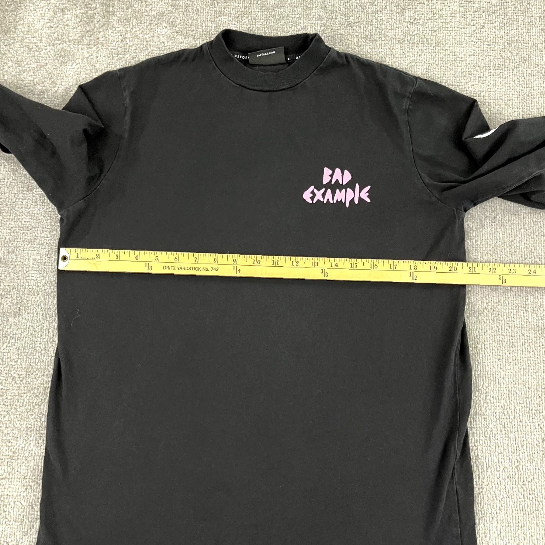 Lazy Oaf LAZY OAF Shirt Womens OS One Size Black Bad Example Weirdos Graphic Tee Skater Shirt Size ONE SIZE - 7 Thumbnail