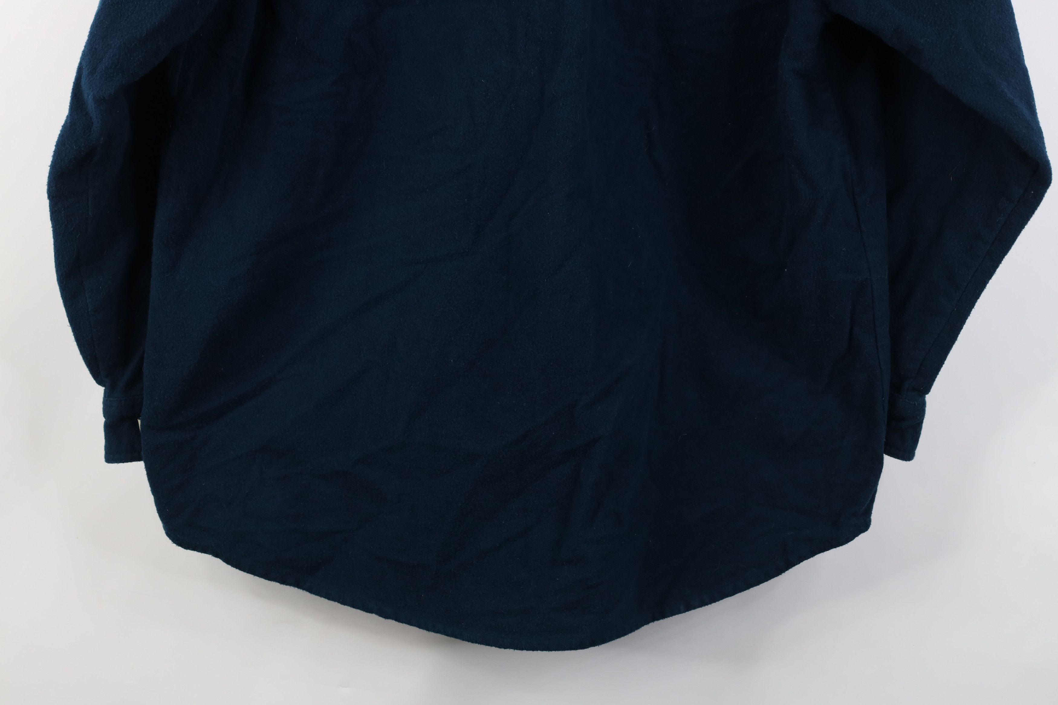 Vintage Vintage 90s Streetwear Cloth Button Shirt Blue Cotton Size US XL / EU 56 / 4 - 13 Thumbnail
