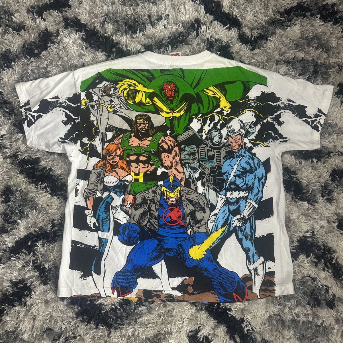 Vintage Vintage All Over Marvel Print Front and Back XL Size US XL / EU 56 / 4 - 2 Thumbnail