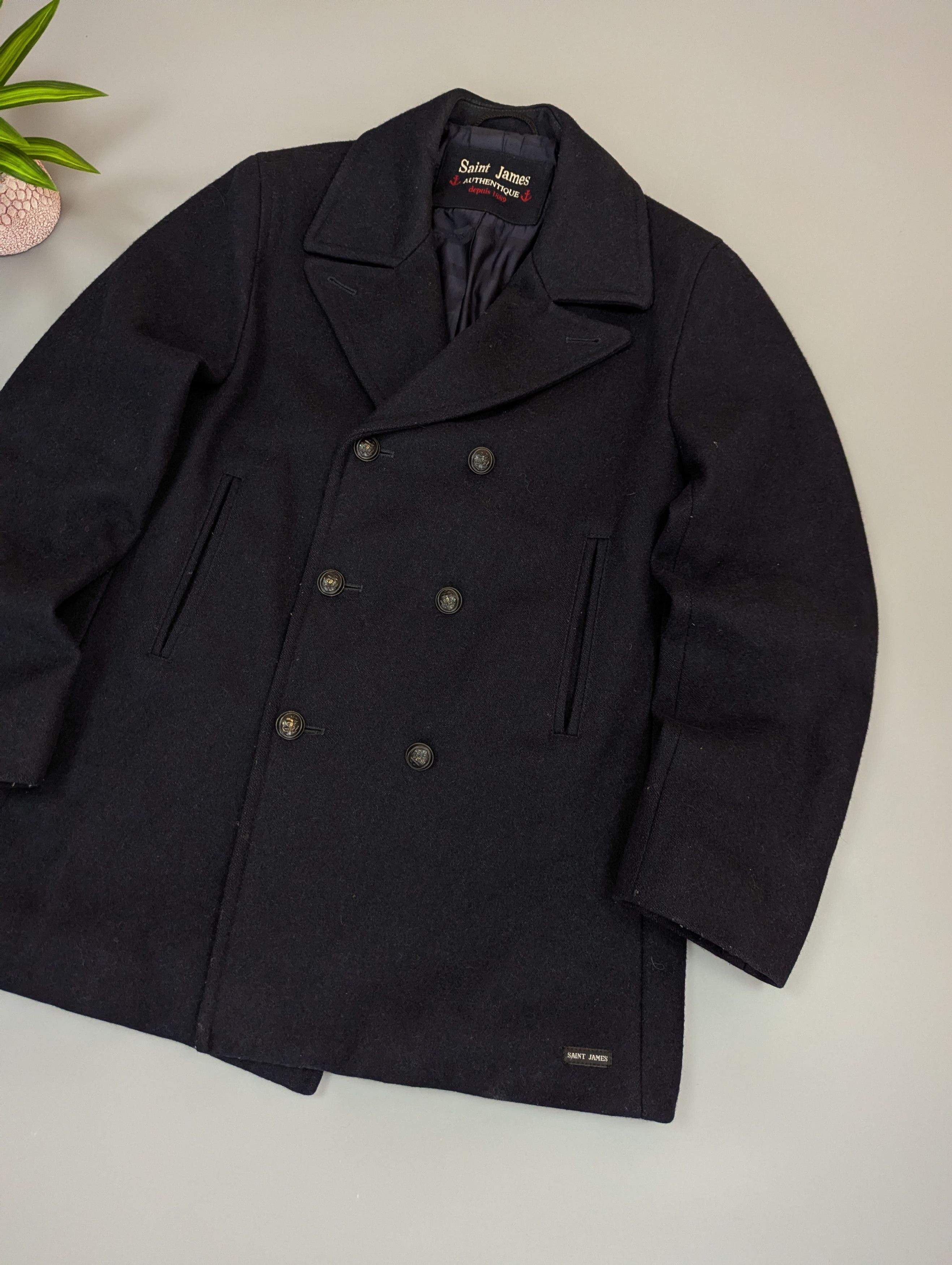 Saint James Saint James Vintage Galion Wool Coat French Nautical Jacket Size US M / EU 48-50 / 2 - 7 Thumbnail