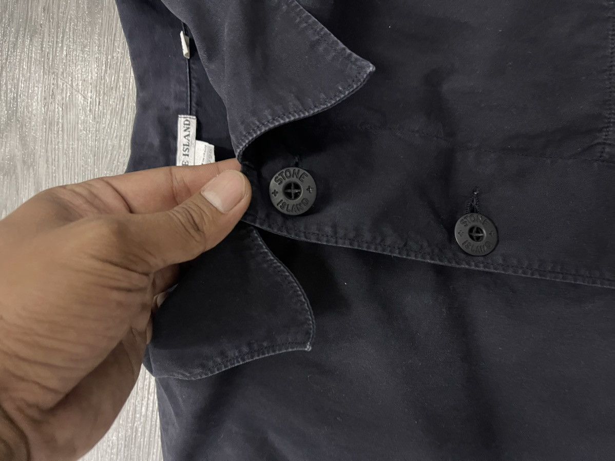 Stone Island Stone Island Button Ups shirt navy color Size US XL / EU 56 / 4 - 9 Thumbnail