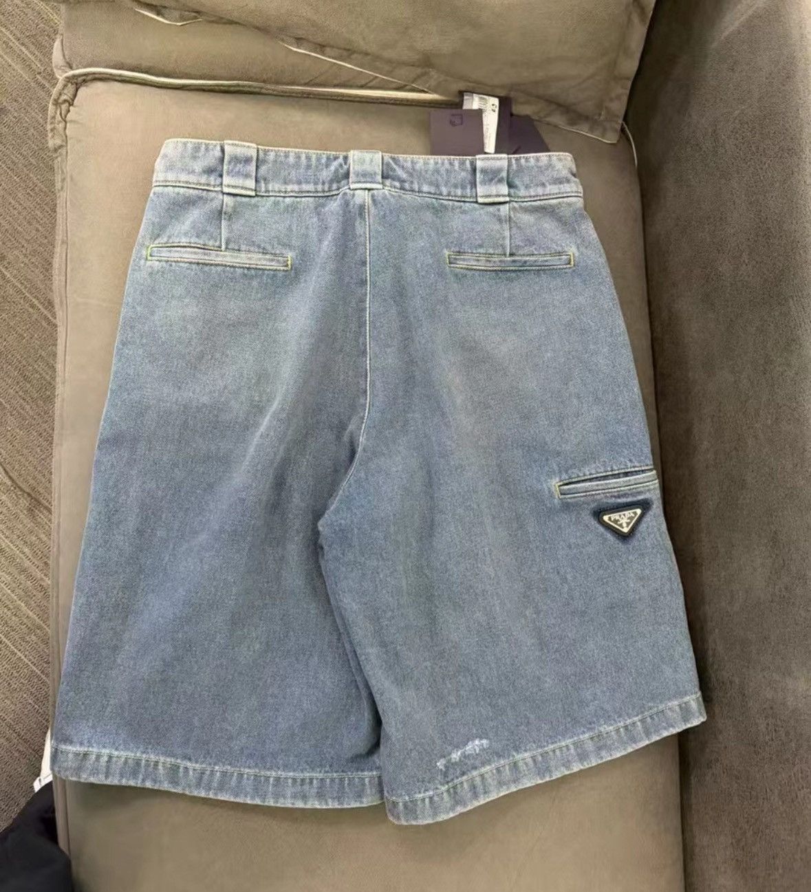 Prada Prada Triangle Logo Blue Jeans Size 52 Size US 36 / EU 52 - 2 Thumbnail