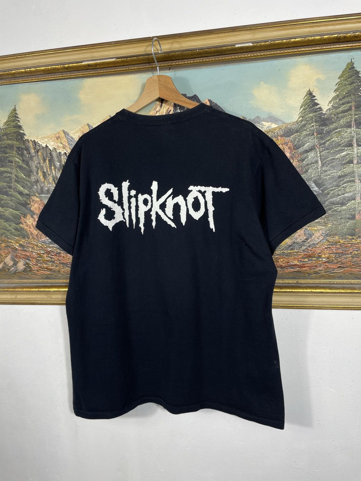 Band Tees Slipknot Vintage Y2k Black Ter Merch Band Metal Rock Size US M / EU 48-50 / 2 - 7 Thumbnail