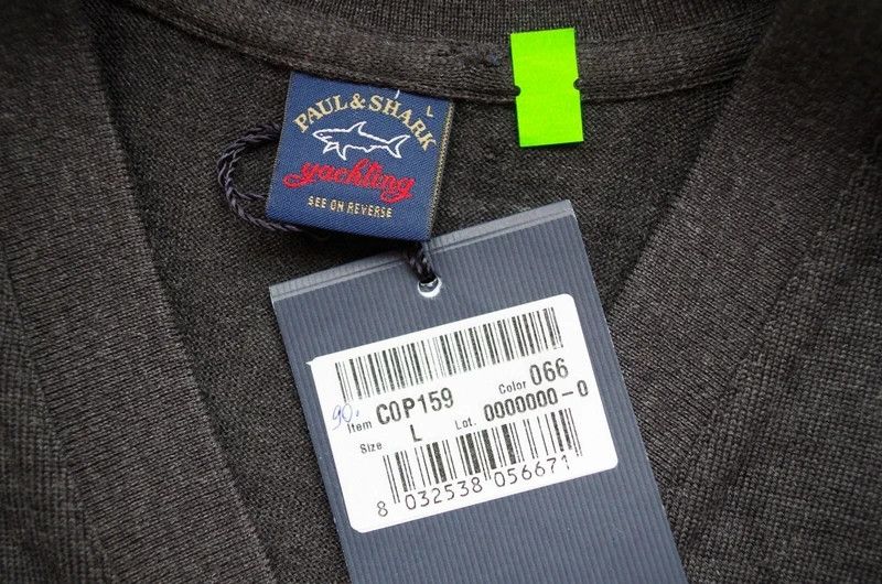 Paul & Shark RRP700€ PAUL&SHARK sz L Vest New Virgin Wool Knitted Size US L / EU 52-54 / 3 - 4 Thumbnail