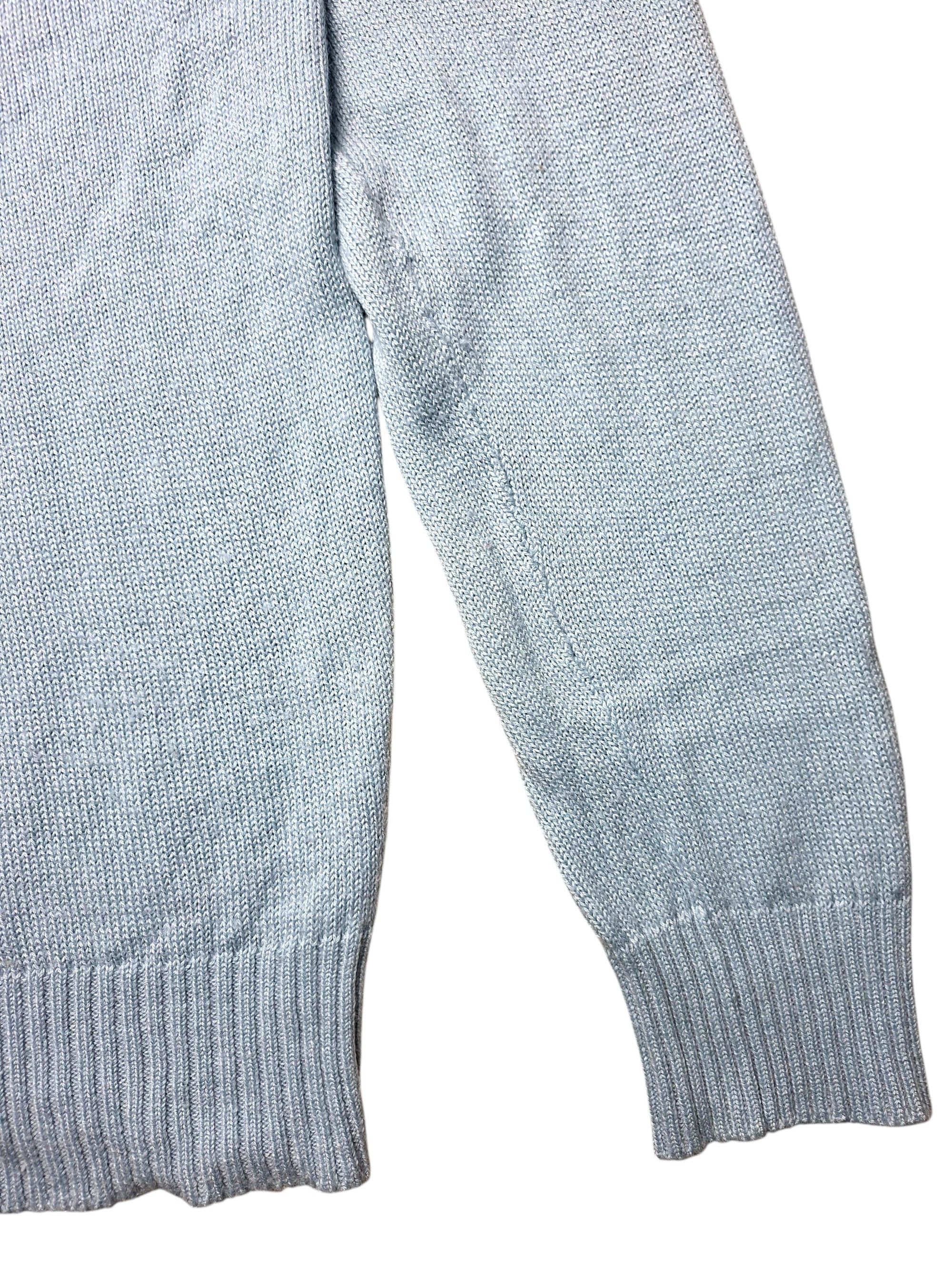 Agnona AGNONA Cashmere Silk Knit Sweater Ice Blue 48 Medium Luxury Size US M / EU 48-50 / 2 - 4 Thumbnail