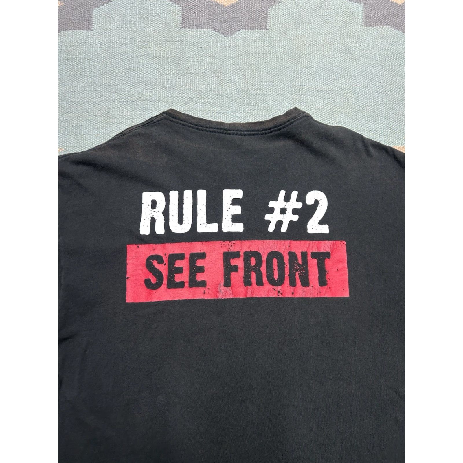 Hot Topic VINTAGE Rule #1 I’m Always Right Funny T-Shirt Mens XL Black L/XL Graphic Y2K faded Size US XL / EU 56 / 4 - 6 Thumbnail