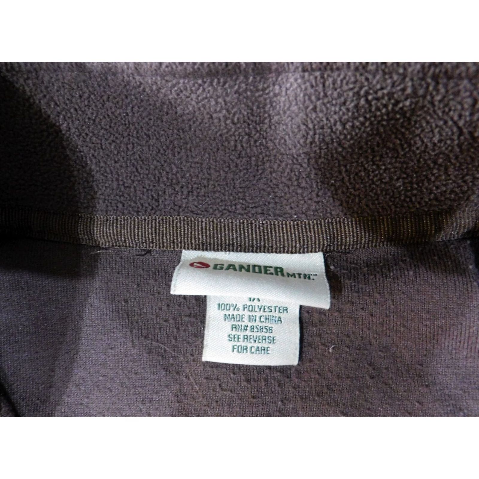 Vintage Gander Mountain Sweatshirt Womens 1X Plus Brown Pullover 1/4 Zip Fleece Outdoors Size XL / US 12-14 / IT 48-50 - 5 Thumbnail