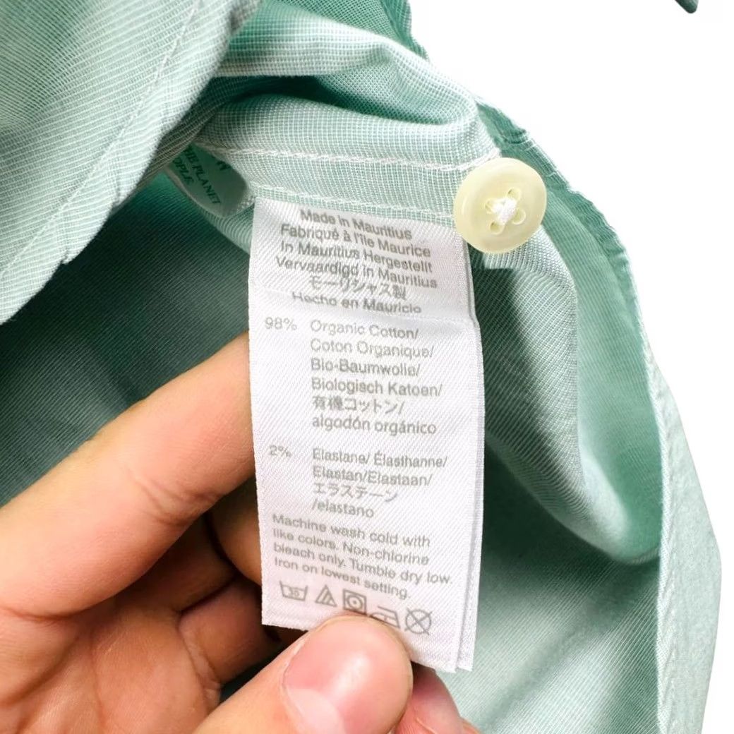 Vintage J Crew Shirt Mens XL Organic Cotton Classic Fit Mint Green Button-Down Stretch Size US XL / EU 56 / 4 - 7 Thumbnail