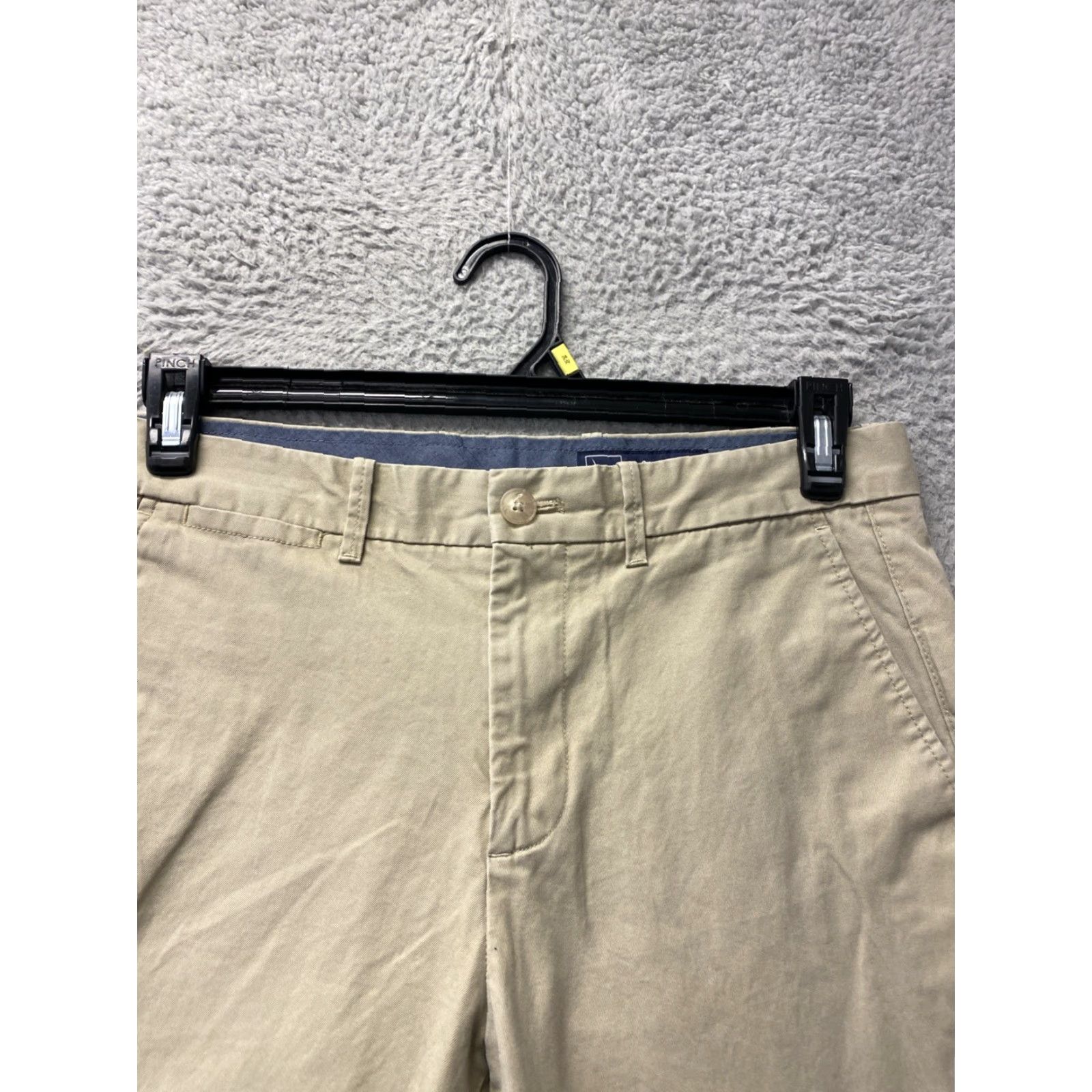 Gap GAP Men's Khaki Chino Pants Trousers 30x30 Slim Flat Front Cotton Blend Spandex Pocket Logo Button Zip Khaki" Size US 30 / EU 46 - 2 Thumbnail
