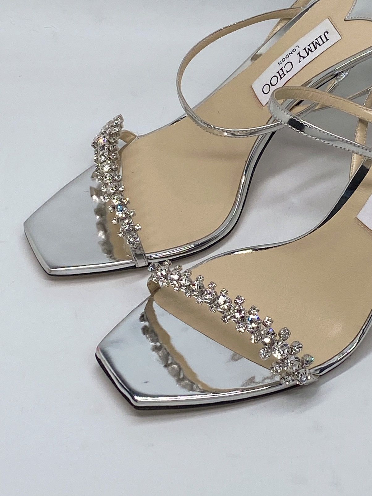 Jimmy Choo Jimmy Choo Meira Embellished Patent Leather Sandals size 41 Size US 11 / IT 41 - 8 Thumbnail