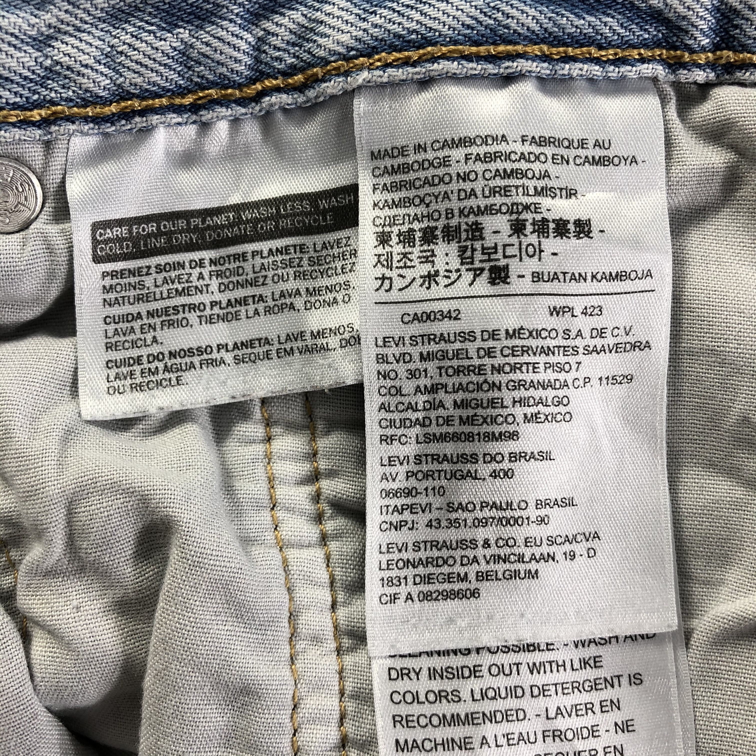 Levi's Vintage Light Wash Levis 501 Jeans-J3703 Size US 33 - 18 Thumbnail