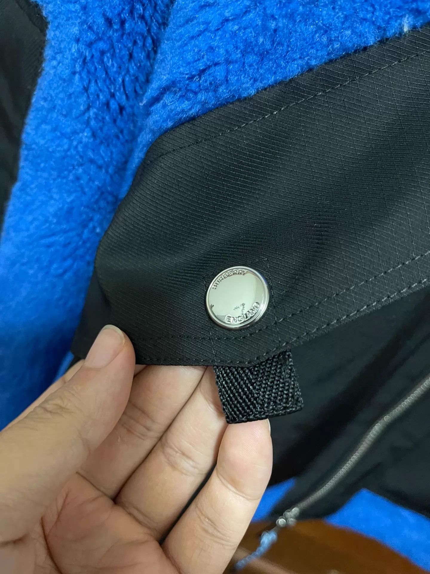 Burberry Burberry Blue/Black Color-Blocked Padded Jacket XS Size US XS / EU 42 / 0 - 6 Thumbnail
