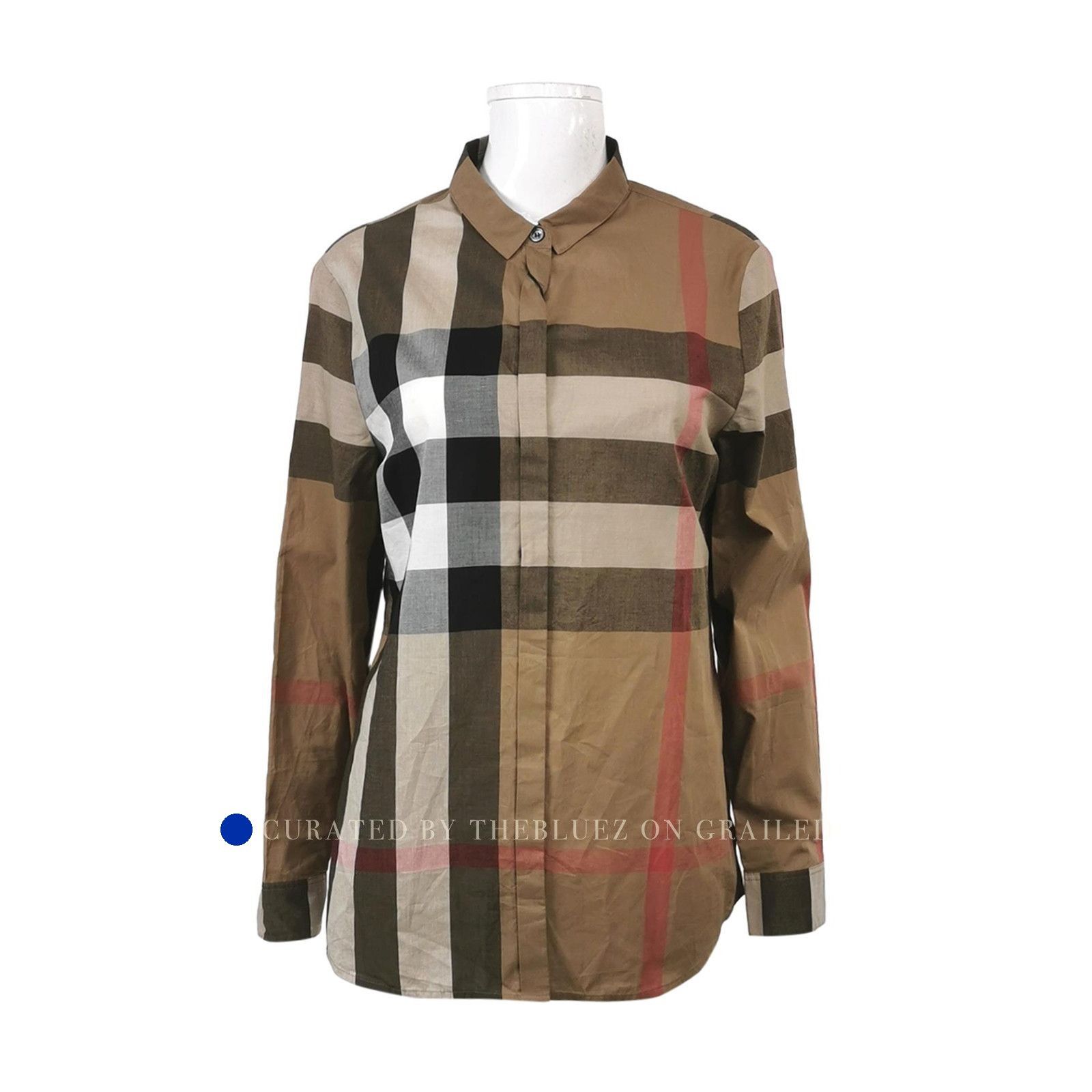 Burberry Multi Plaid Button Up Shirt in Size M Size US M / EU 48-50 / 2 - 1 Thumbnail