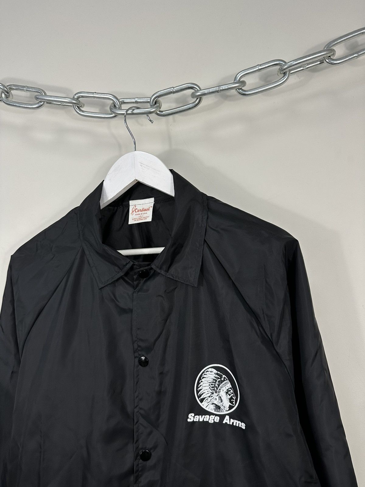 Vintage Vintage 90s Savage Arms Made in USA Black Overshirt Jacket Size US L / EU 52-54 / 3 - 4 Thumbnail