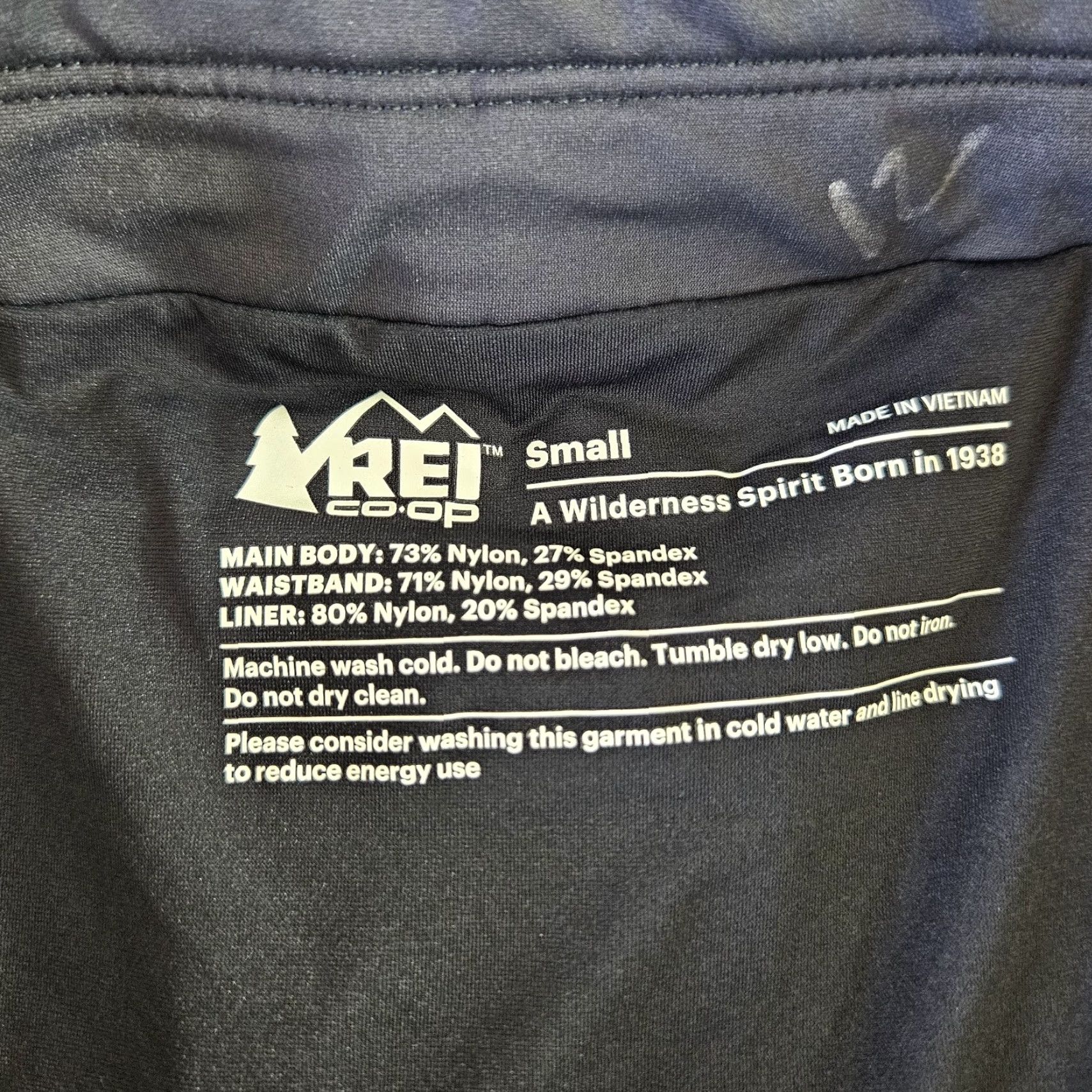 Vintage REI Co-Op Womens Shorts Sz Small Blue/Gray Pull On Mid Rise Zip Pocket Shorts Athletic Nylon Spandex 6.5 Inseam Womens Size 28" / US 6 / IT 42 - 4 Thumbnail