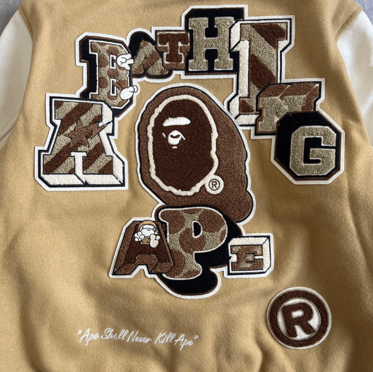 Bape BAPE MULTI MOTIF VARSITY JACKET M Size US M / EU 48-50 / 2 - 3 Thumbnail