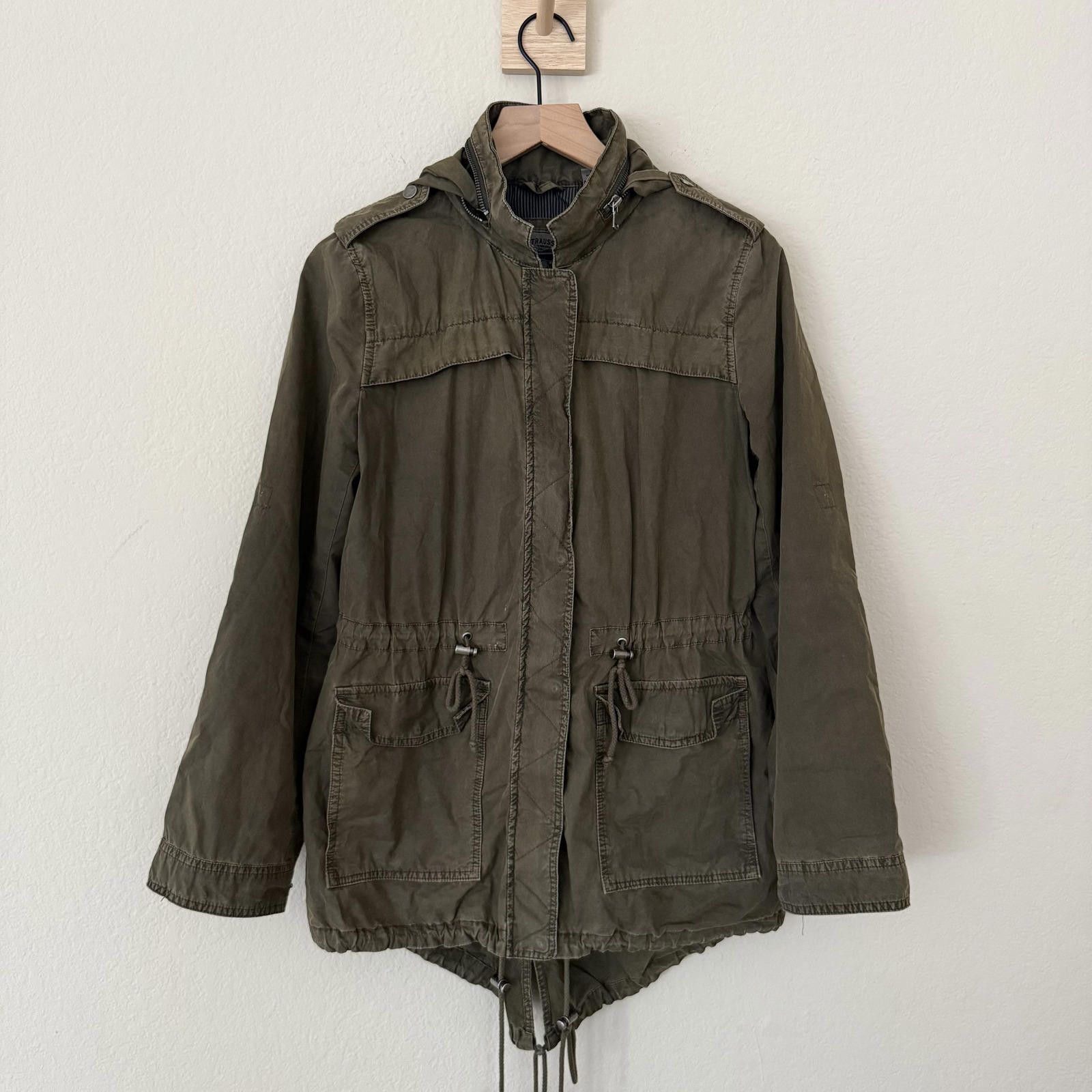Levi's Levis Jacket Women's S Green Adjustable Hood Size S / US 4 / IT 40 - 1 Thumbnail