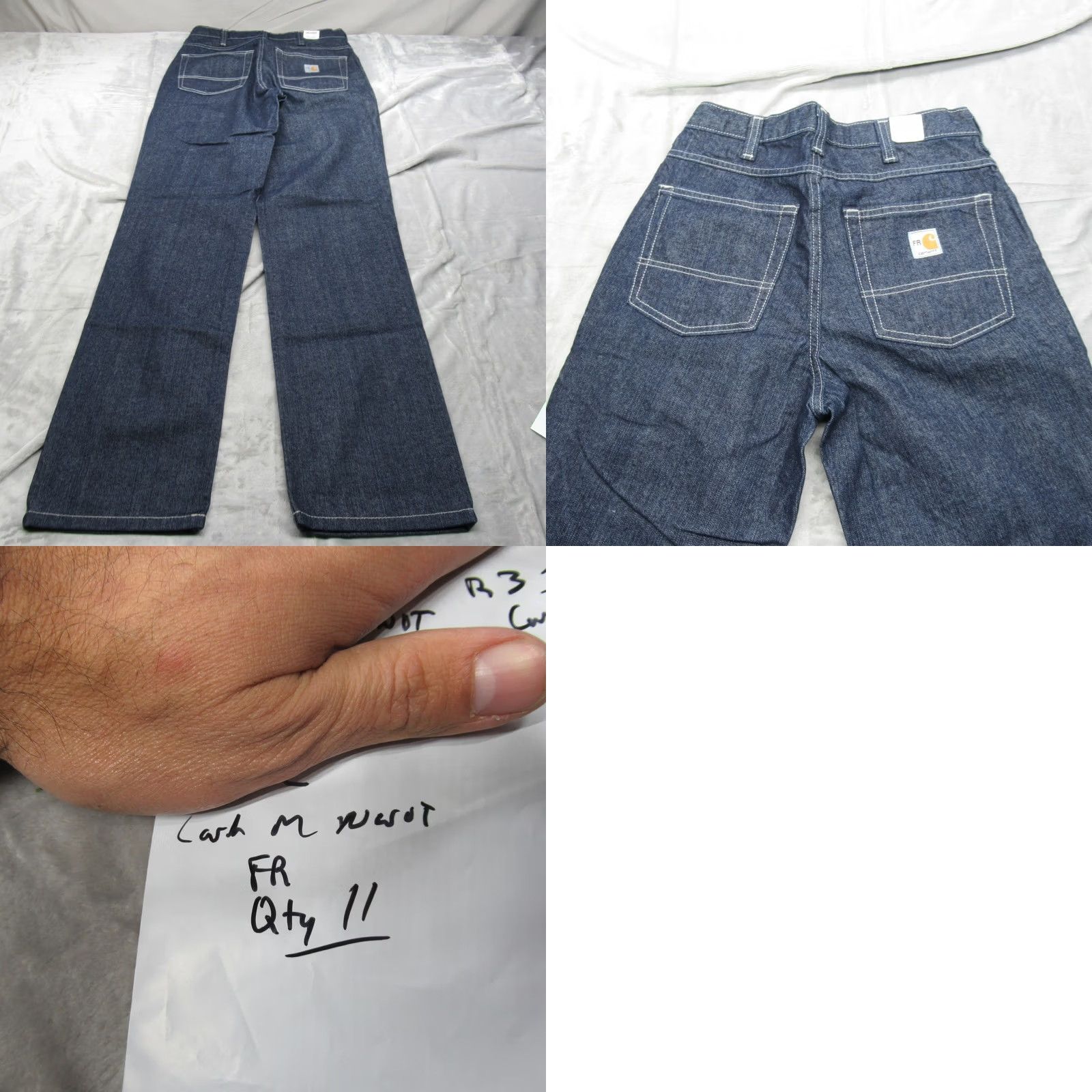 Carhartt Carhartt FR Jeans 30x34 Dark Blue Flame Resistant Work Jeans Rugged Straight Men Size US 34 / EU 50 - 8 Thumbnail