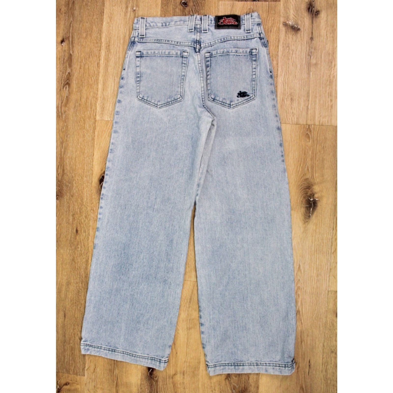 JNCO JNCO Women's 1990s VTG Wide Leg Jeans Sz 11 31x32 Light Wash Blue 90s CasualMens Womens? Size 24" / US 00 / IT 34 - 3 Thumbnail