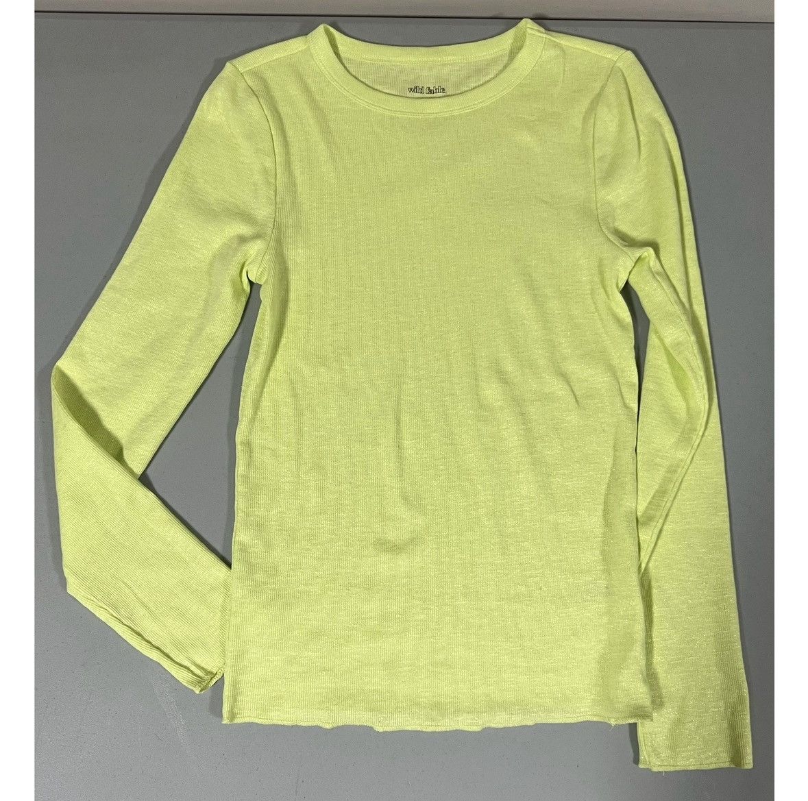 Wild Things Lime Green Long Sleeve Crewneck T-Shirt Top Blouse Size S 💚 Size US S / EU 44-46 / 1 - 3 Thumbnail