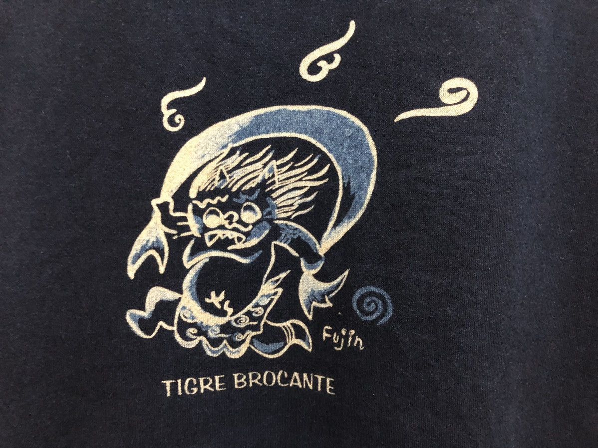 Indigo × Japanese Brand × TIGRE BROCANTE BEAUTY 🇯🇵 MADE IN INDIGO FUJIN TIGRE BROCANTE SWEATSHIRT Size US S / EU 44-46 / 1 - 5 Thumbnail