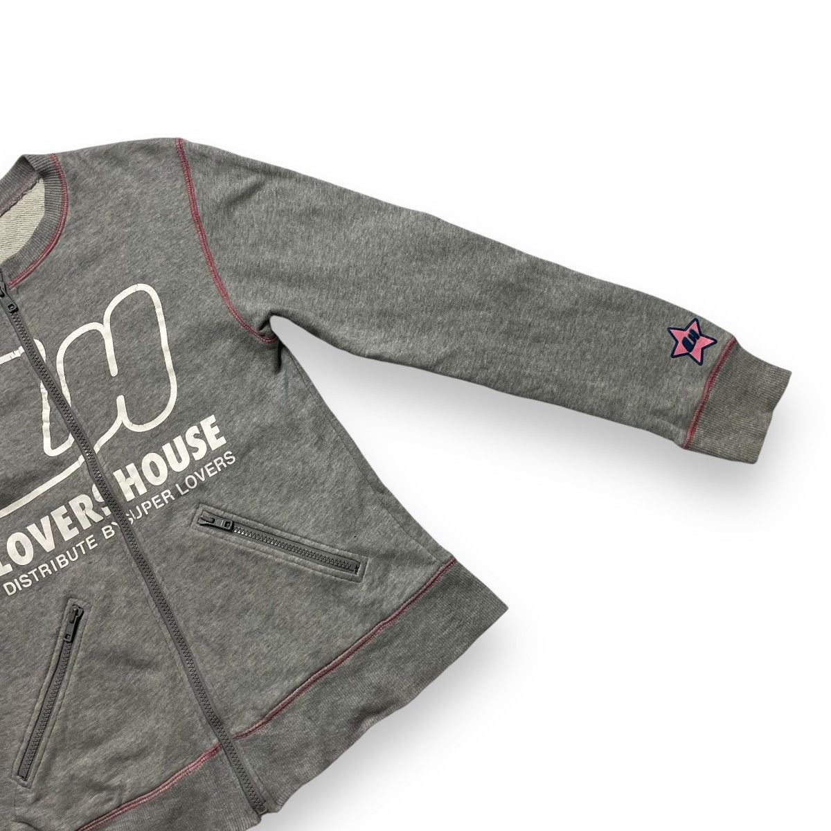 20471120 🇯🇵 VINTAGE LOVERS HOUSE SUPER LOVERS FULL ZIP SWEATER Size M / US 6-8 / IT 42-44 - 5 Thumbnail