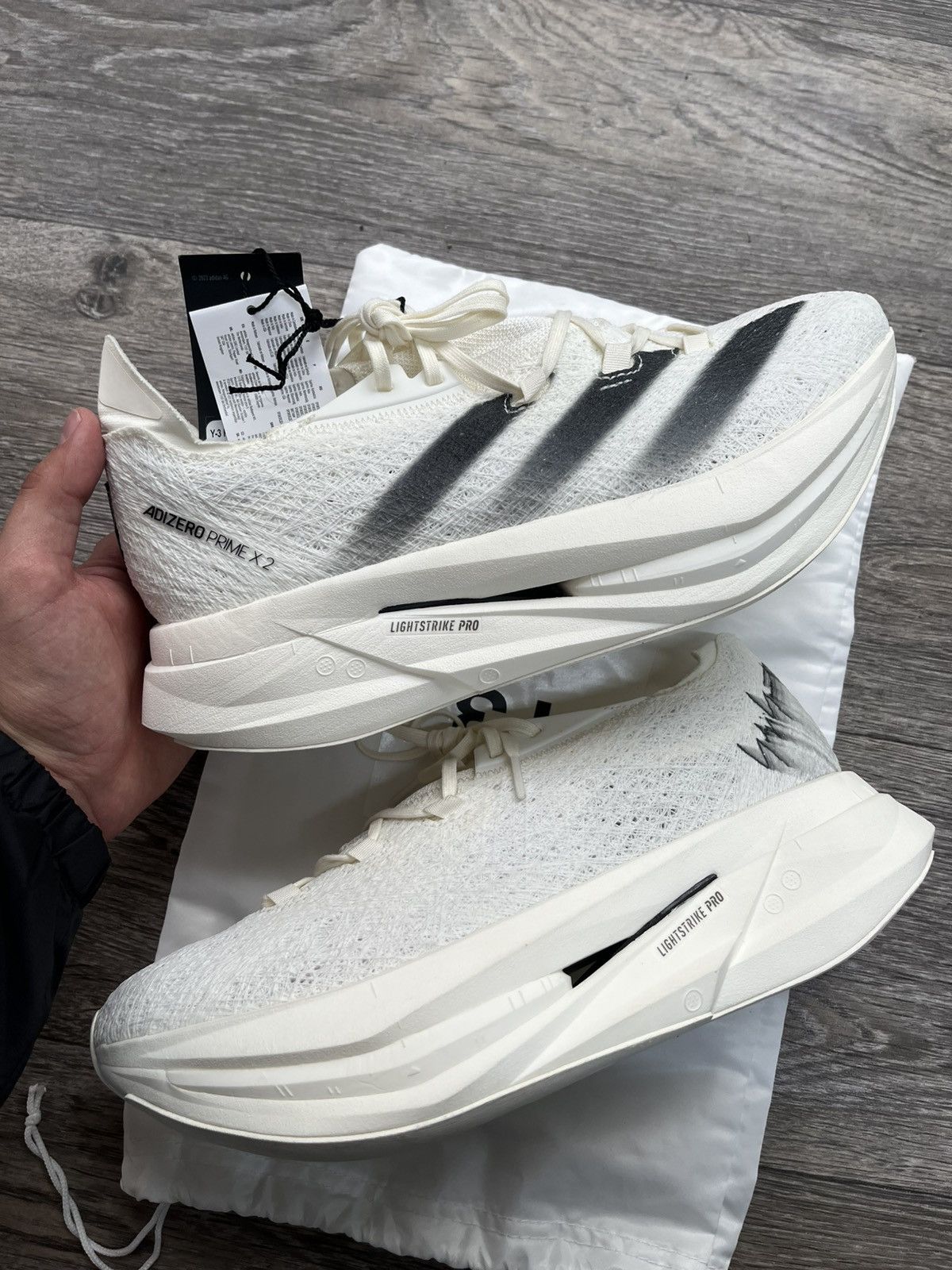 Adidas × Y-3 × Yohji Yamamoto Adidas Y-3 Yohji Yamamoto Prime X2 Strung White Size US 8.5 / EU 41-42 - 3 Thumbnail