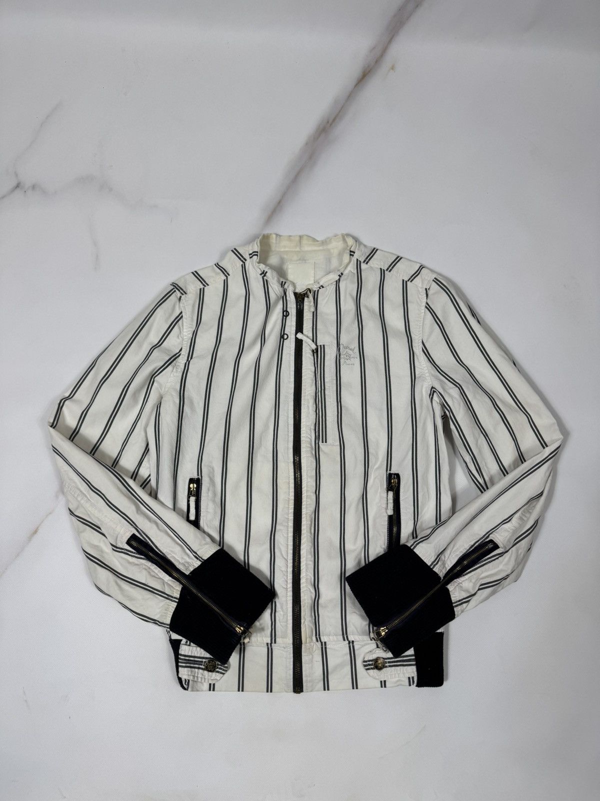 Diesel Vintage Diesel Striped Zip Jacket Size US M / EU 48-50 / 2 - 15 Thumbnail