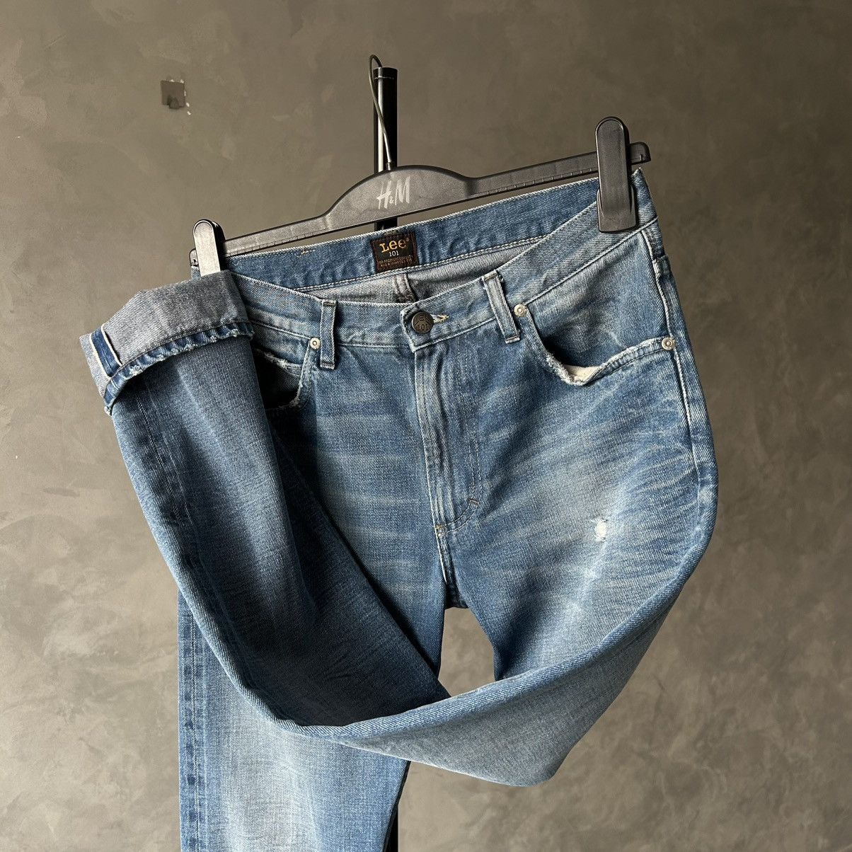 Lee Lee 101 Rider Selvedge Denim Jeans Size US 30 / EU 46 - 2 Thumbnail