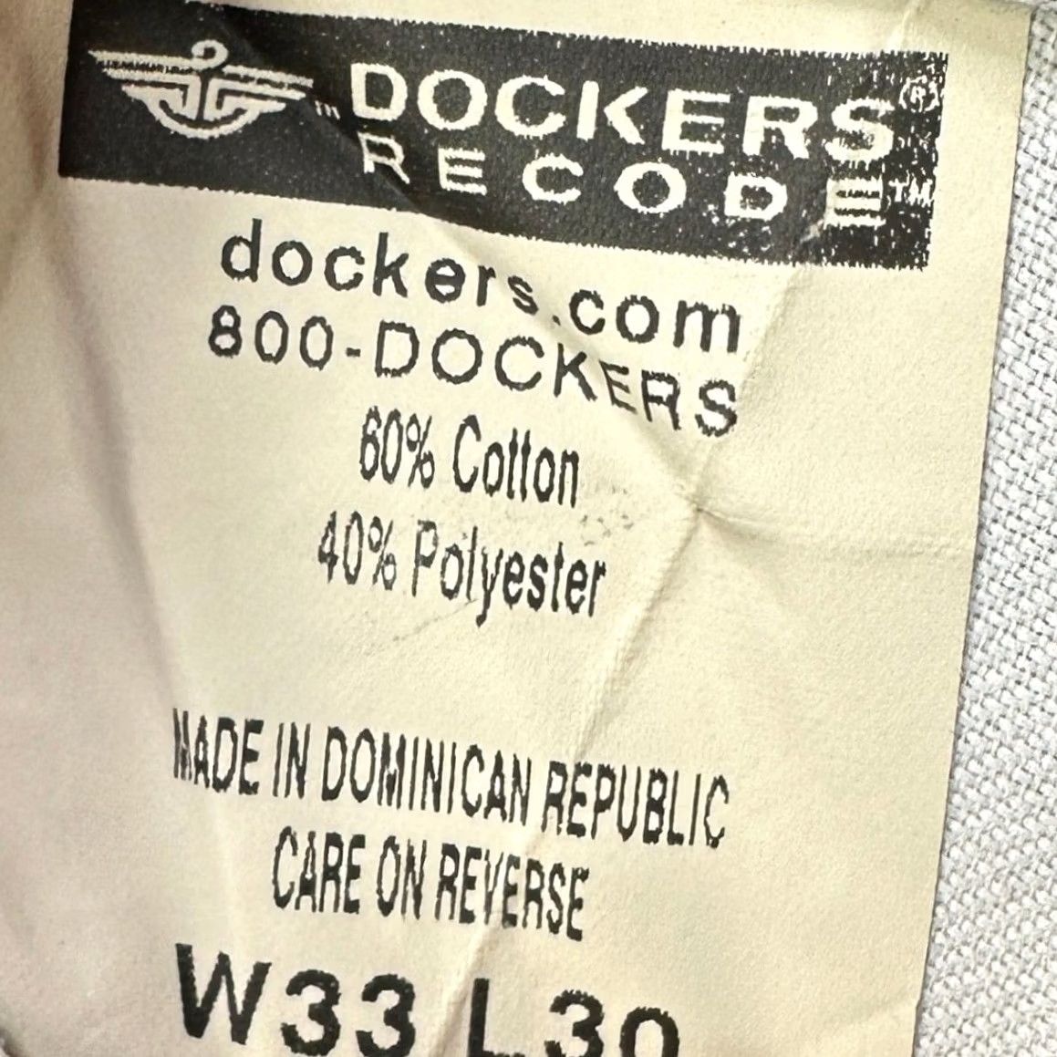 Dockers VINTAGE Dockers Recode Pants Dress Mens 33X30 Gray Pleated Micro Patterned NEW Size US 33 - 5 Thumbnail
