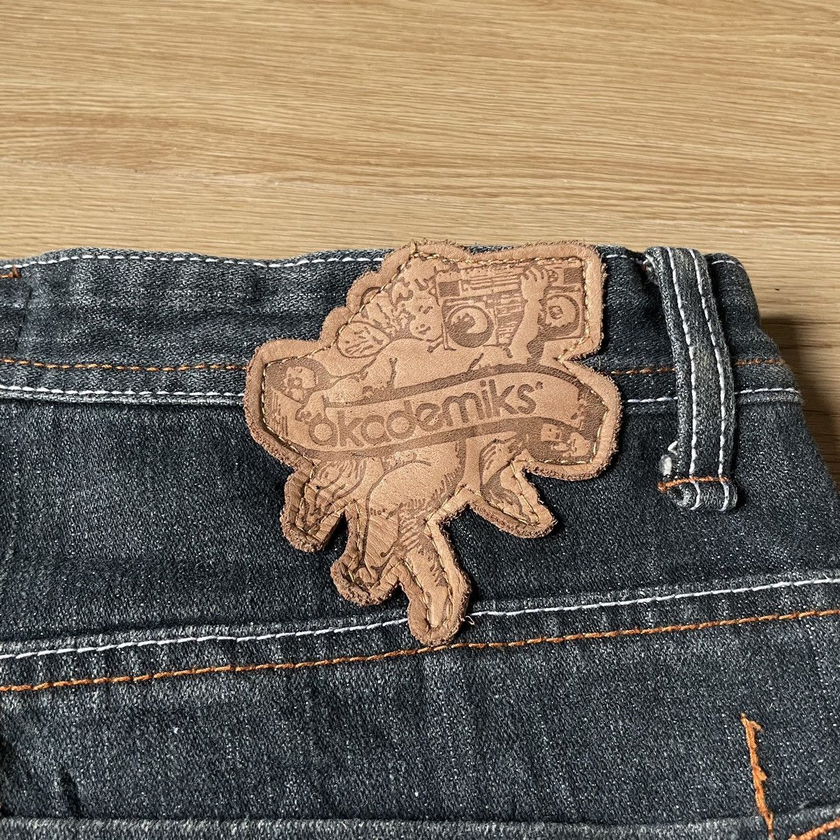 Hysteric Glamour Akademiks Patches Paint Embroidered Jnco Style Baggy Jeans Size US 34 / EU 50 - 21 Thumbnail