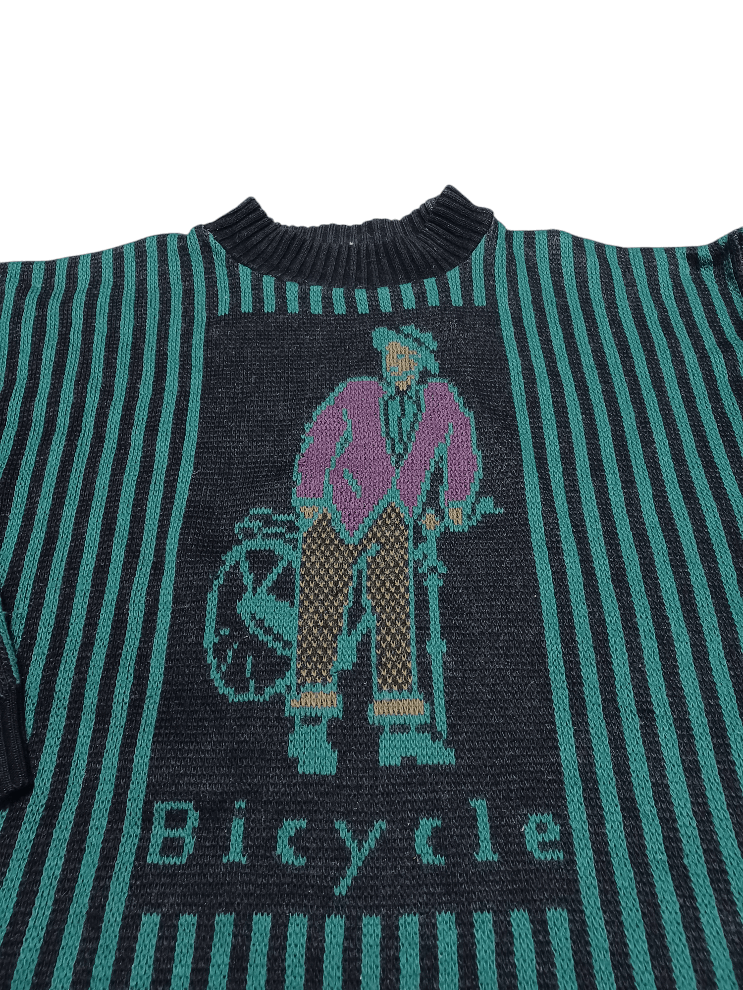 Other BICYCLE VINTAGE 90S 80S MADE IN ITALY WOOL SWEATER Size US M / EU 48-50 / 2 - 2 Thumbnail