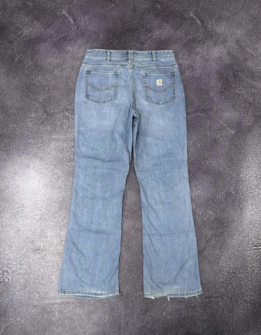 Carhartt Vintage Cahrartt USA Bootcut Light Blue Hype Flared Jeans Size 32" / US 10 / IT 46 - 1 Thumbnail