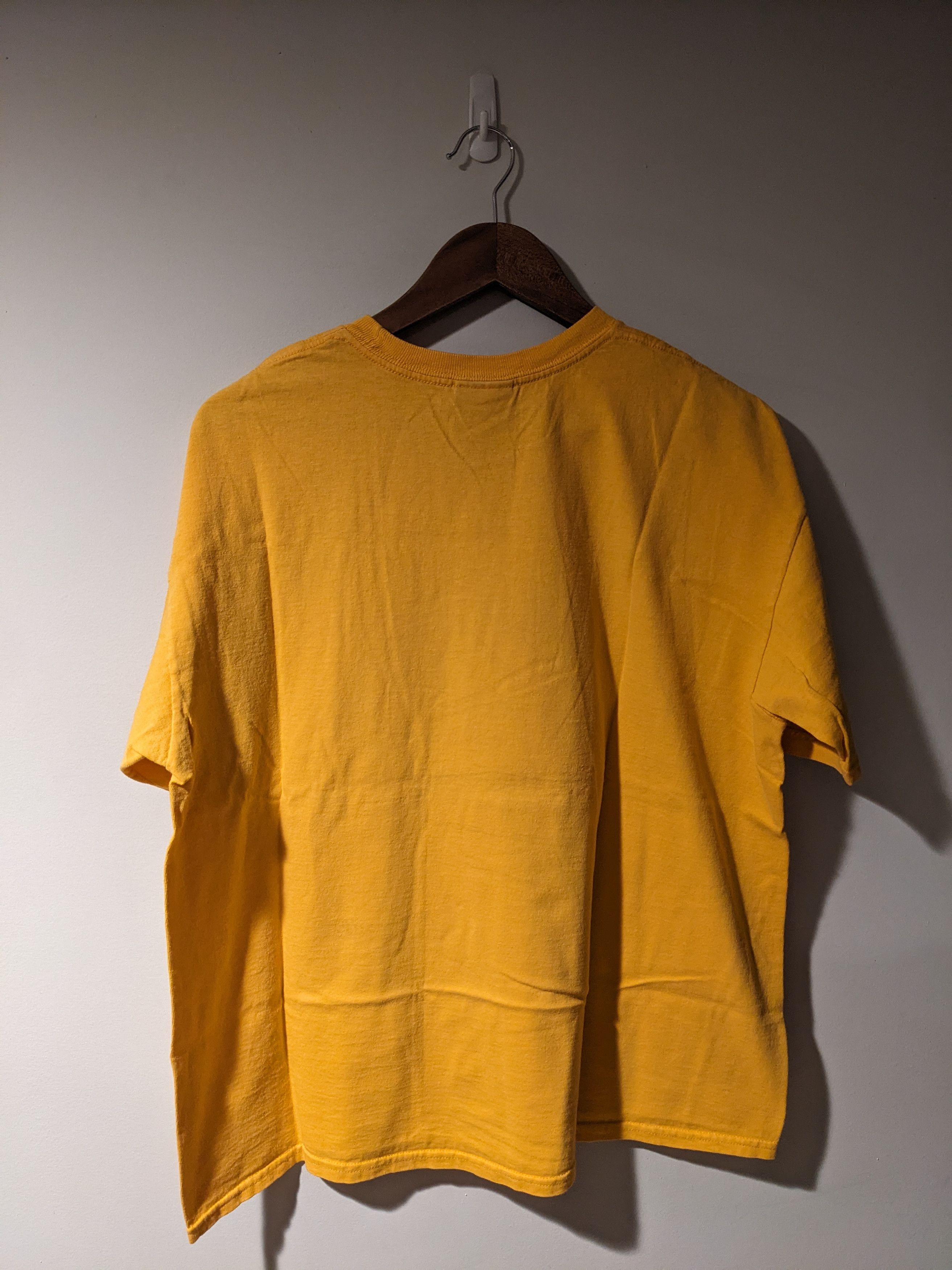 Nike × Vintage Vintage Y2K Nike Air Big Swoosh Yellow Large T-shirt Size US L / EU 52-54 / 3 - 5 Thumbnail