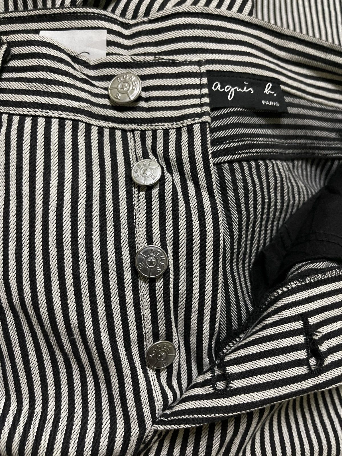 Vintage × agnes b. Agnes b Striped Jeans Size 24" / US 00 / IT 34 - 21 Thumbnail