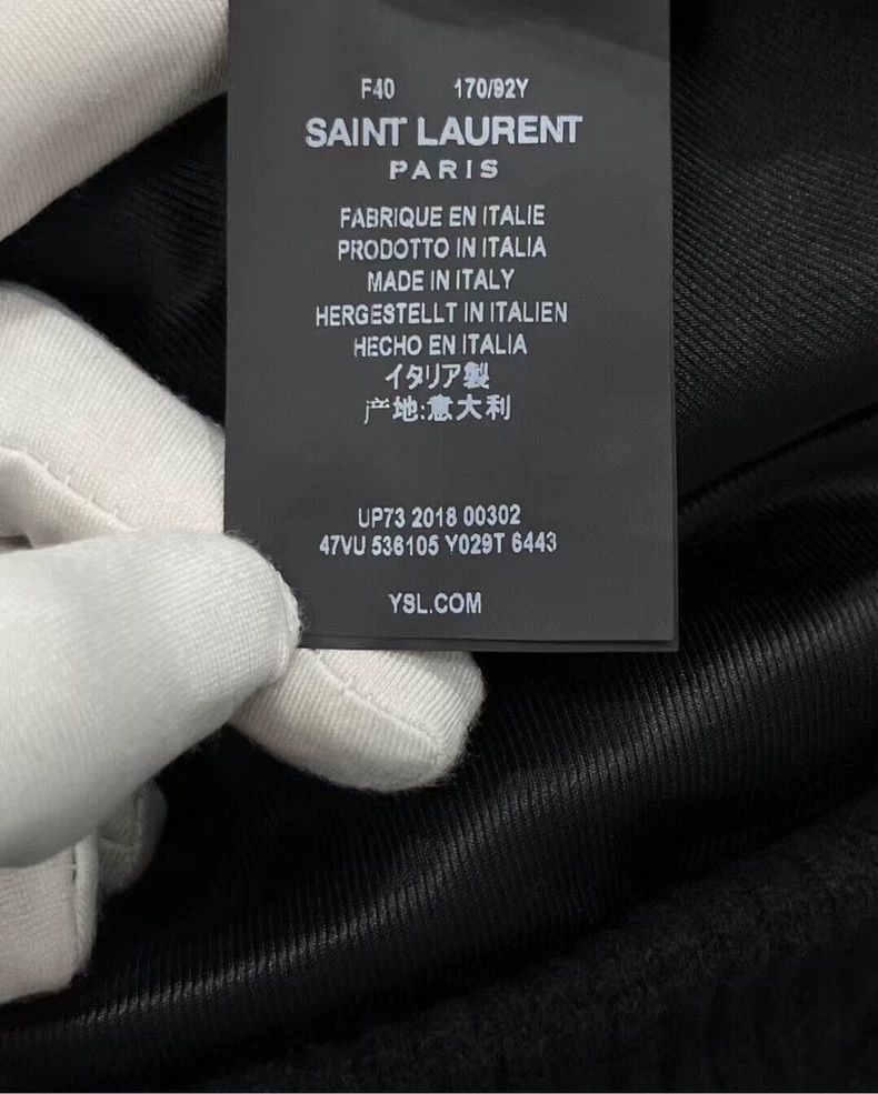 Saint Laurent Paris Saint Laurent Paris Black and red patchwork baseball jacket Size US S / EU 44-46 / 1 - 4 Thumbnail