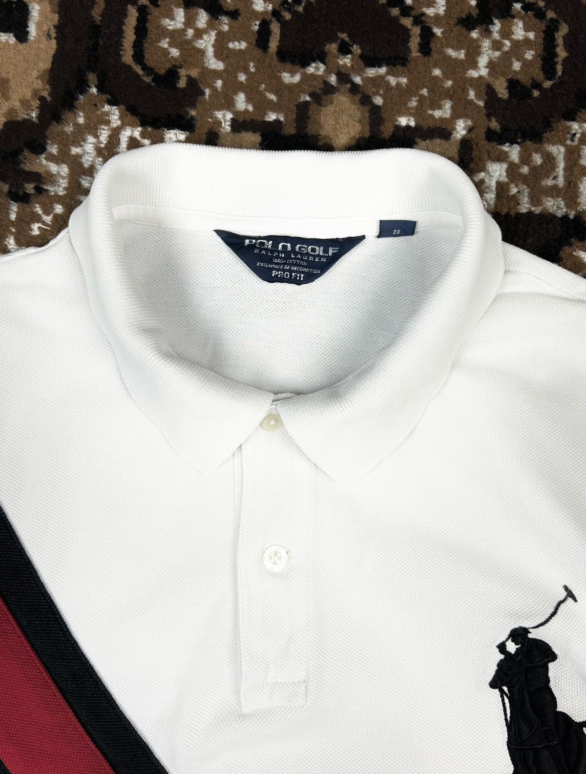 Polo Ralph Lauren × Vintage × Yves Saint Laurent Rare Vintage Polo Ralph Lauren Golf Polo Shirt Dubai Y2k Size US XL / EU 56 / 4 - 8 Thumbnail