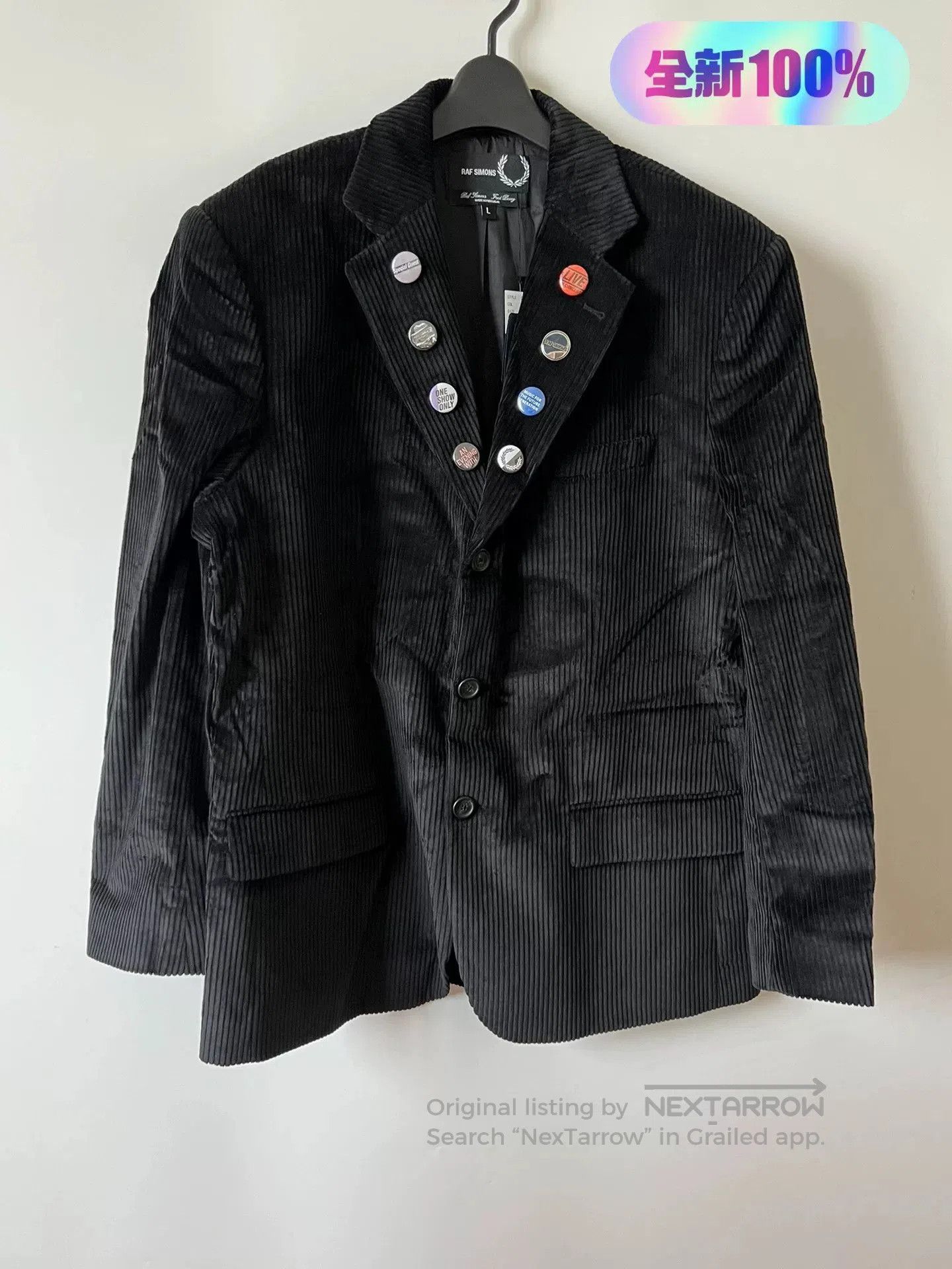 Raf Simons Raf Simons x Fred Perry Corduroy Blazer. Size US L / EU 52-54 / 3 - 5 Thumbnail