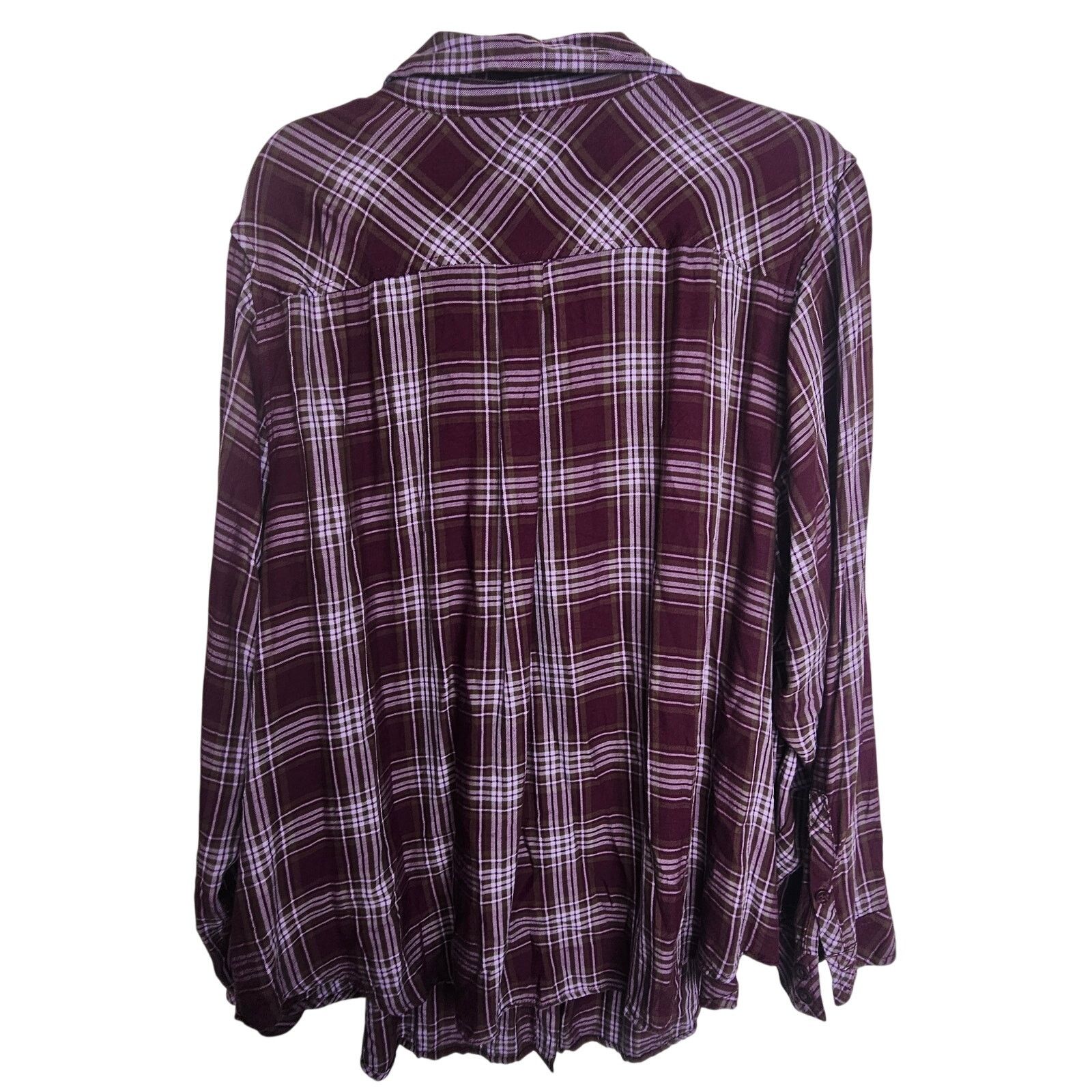 Torrid Torrid Womens Plaid Button Shirt Plus Size 3X Grunge Skater Size 3XL / US 20-22 - 8 Thumbnail