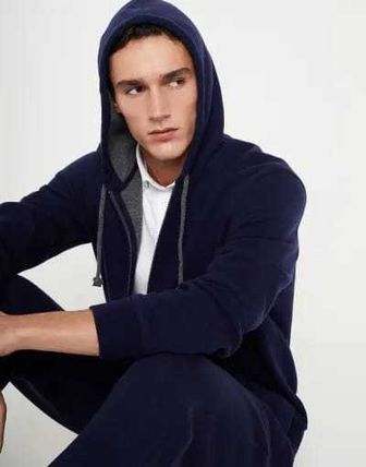 Brunello Cucinelli o1w1db10924 Reversible Cardigan Sweatshirt in Open Blue Size US M / EU 48-50 / 2 - 3 Thumbnail