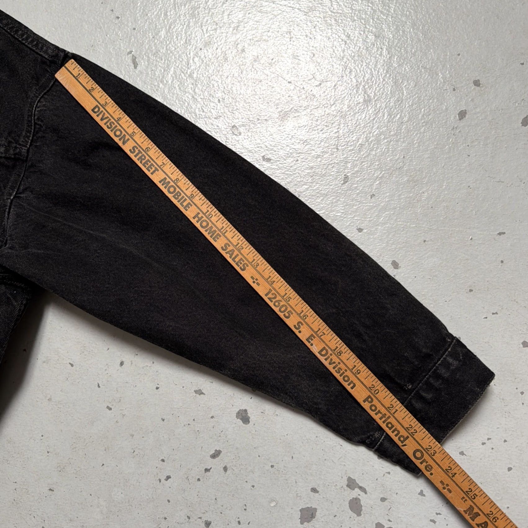 Levi's VINTAGE Levi’s Jacket 2XL Black Denim Trucker USA 1990s 1993 Made In USA Size US XXL / EU 58 / 5 - 7 Thumbnail