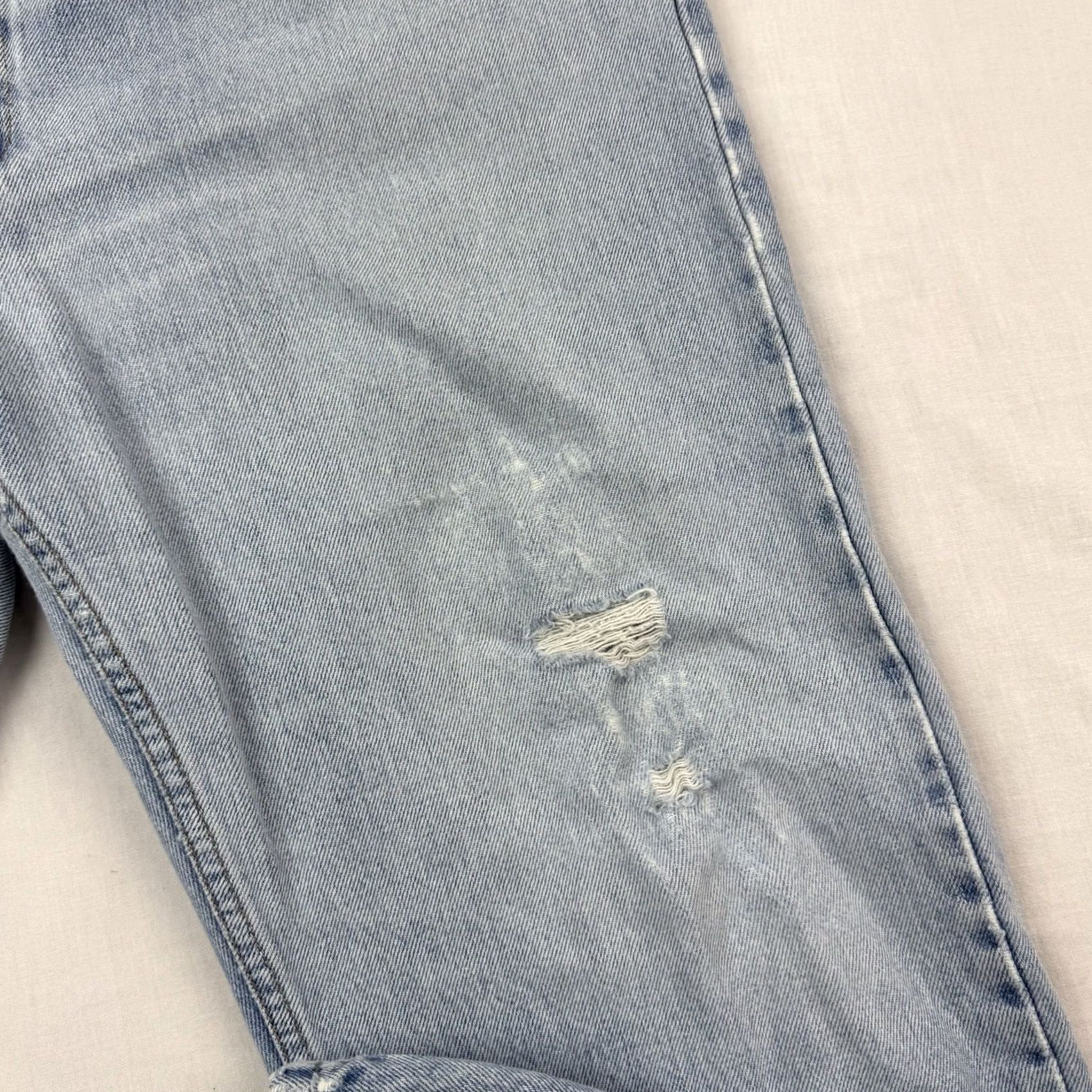 Levi's VINTAGE Levi's 505 Jeans Men Regular 38x30 Blue Cotton Denim Straight 90s Y2K Worn Thrashed Size US 38 / EU 54 - 3 Thumbnail