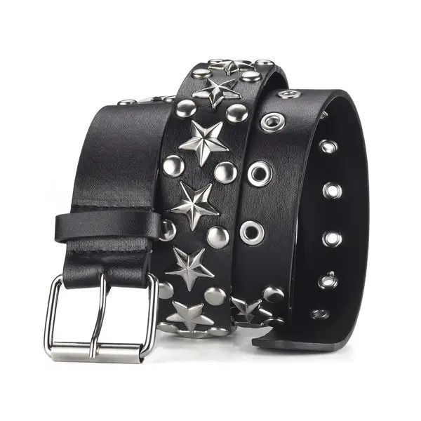 VIBE Pentagram Riveted Buckle Belt Size ONE SIZE - 2 Thumbnail