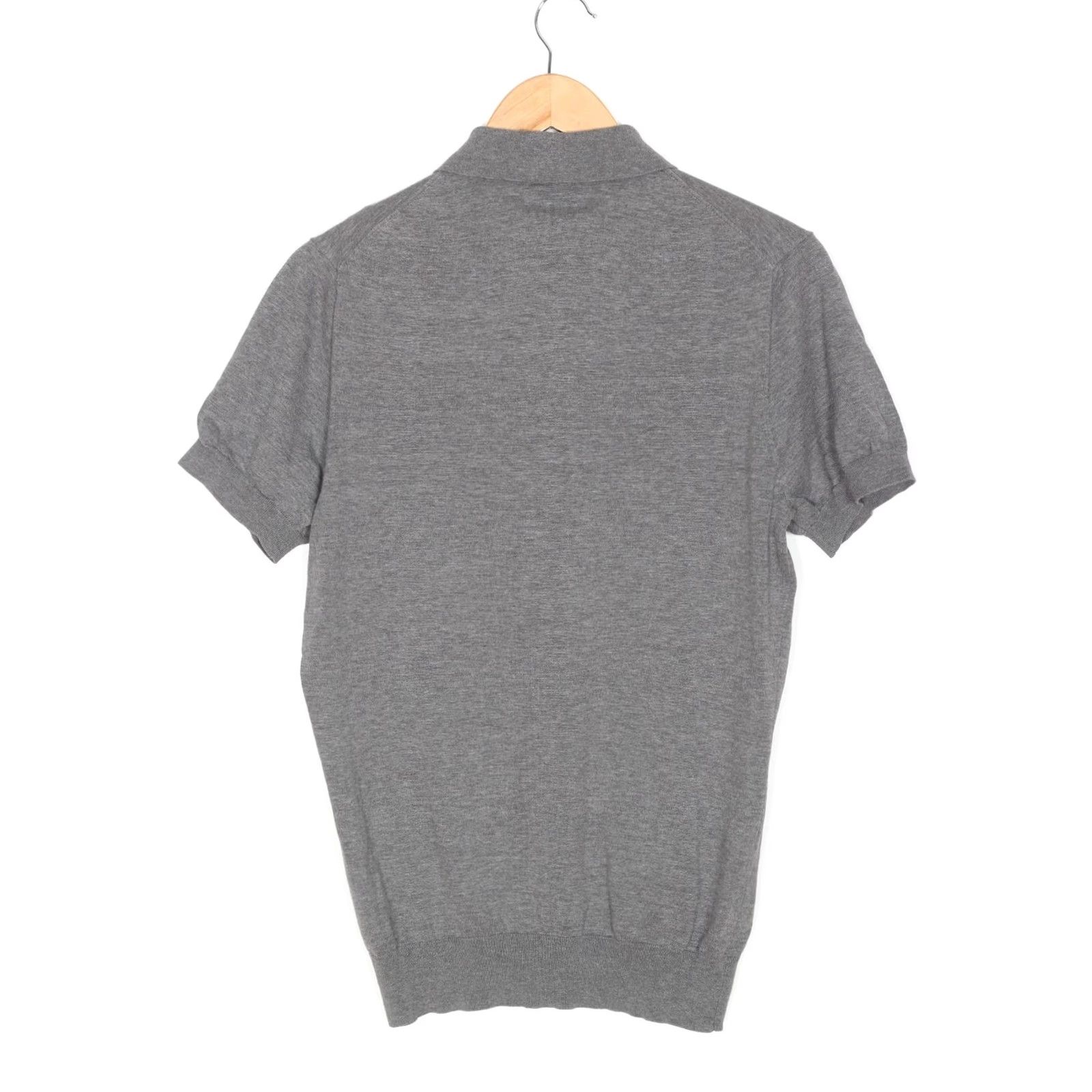 Suitsupply Suitsupply Pure Cotton Polo Shirt Men Size M Short Sleeve Slim Fit Grey Polo Men M Short Sleeve Slim Fit Cotton Shirt Size US M / EU 48-50 / 2 - 3 Thumbnail