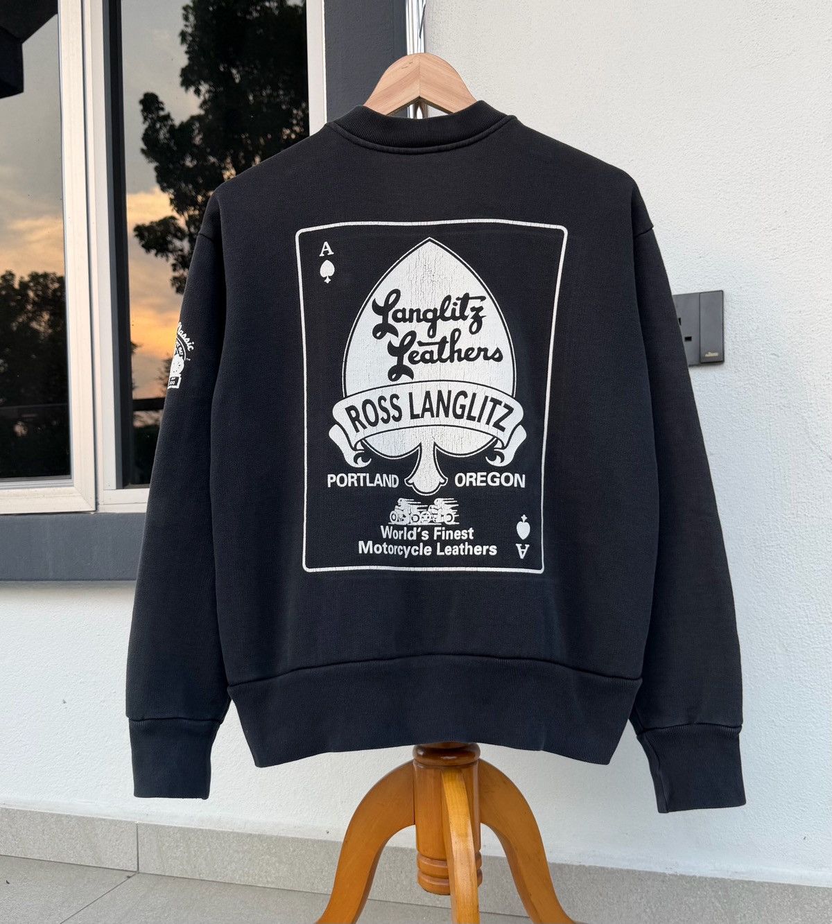 Vintage 🔥RARE🔥Vintage Langlitz Leathers Crewneck Zipper Jacket Size US M / EU 48-50 / 2 - 3 Thumbnail