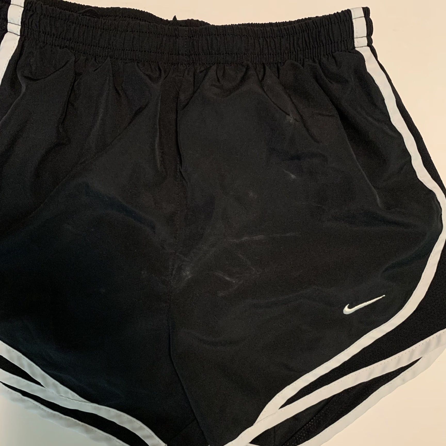 Nike Nike Dri Fit Black Athletic Running Shorts Women’s XS Elastic Drawstring Lined Sport Logo Gym Training Jogging Outdoor Blended Polyester Short Size 26" / US 2 / IT 38 - 5 Thumbnail