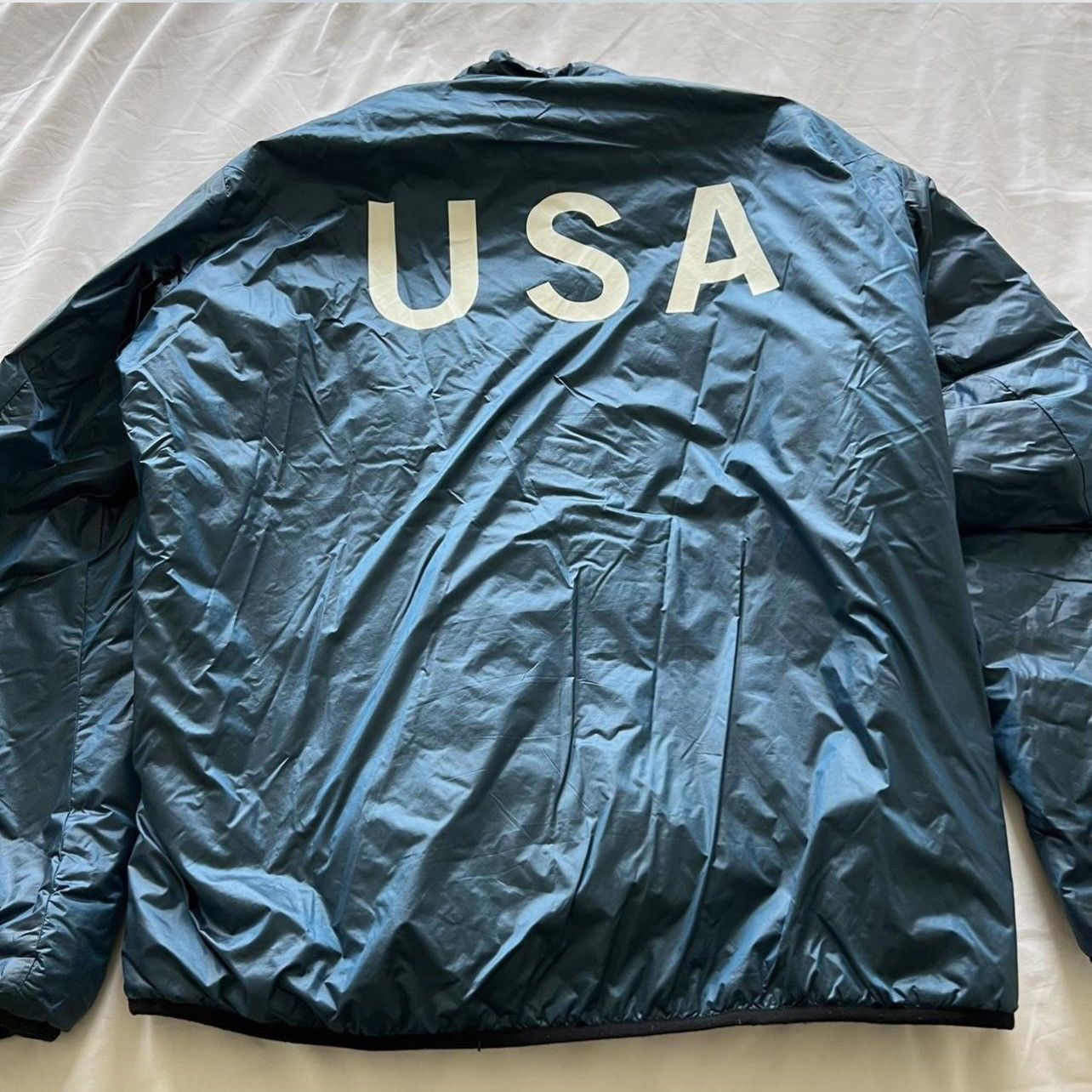 Nike BLUE NIKE PUFFER JACKET TEAM USA 2018 OLYMPICS size large Size US L / EU 52-54 / 3 - 2 Thumbnail