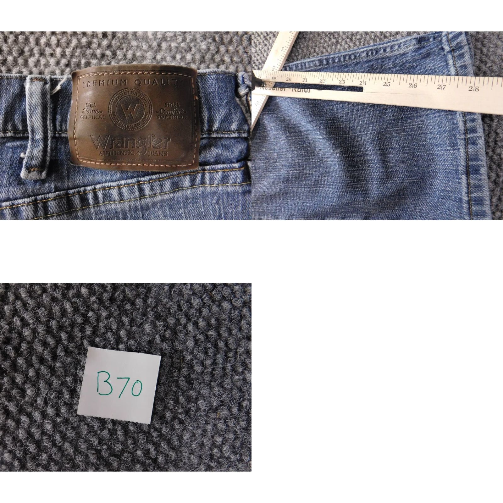Wrangler Wrangler Jeans 32x28 Blue Straight Classic Denim Western Mens Size US 32 / EU 48 - 8 Thumbnail