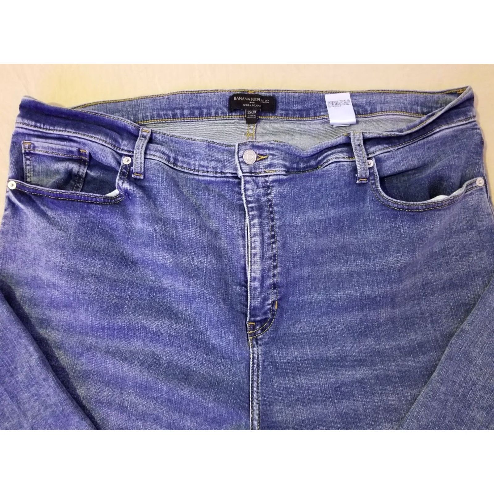 Banana Republic Womens Banana Republic Jeans 35 20 Denim Wide Leg Mom Denim Jeans Wide-Leg Blue Womens Banana Republic Jeans 35 20 Blue Women Size 24" / US 00 / IT 34 - 4 Thumbnail